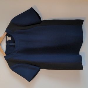 JCrew Navy and Black Top Size 4